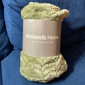 Sage green throw blanket